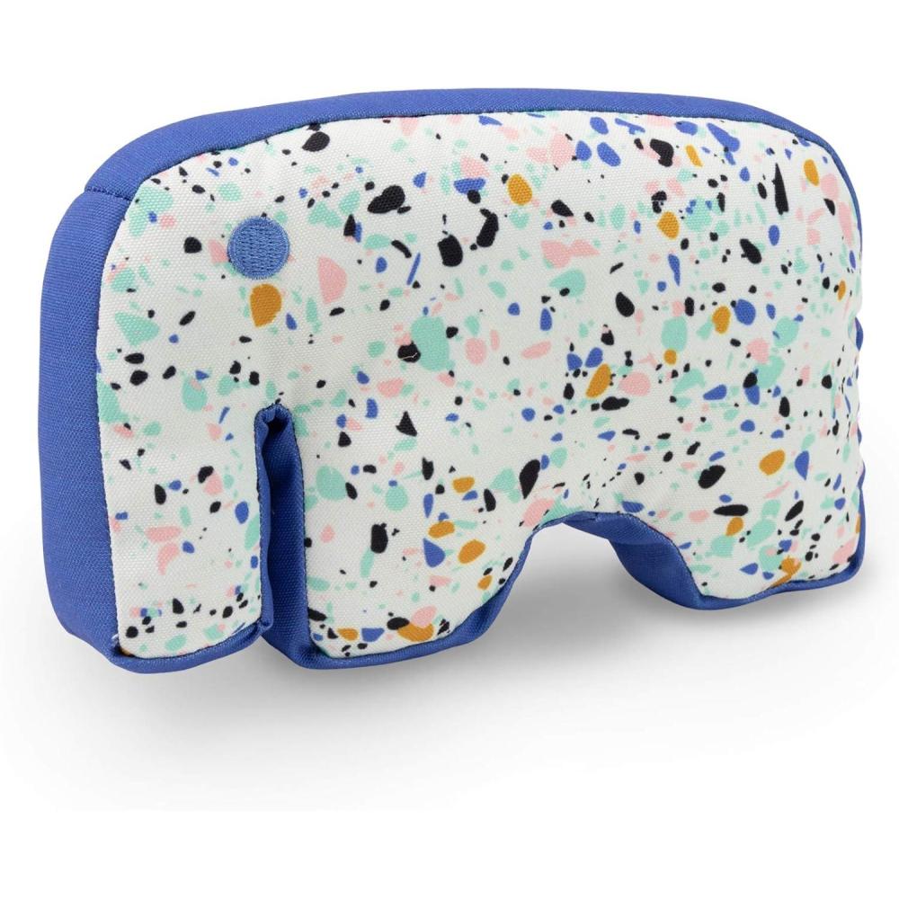 imageJonathan Adler Now House Canvas Terrazzo Elephant Chew Toy  Adorable Animal Fabric Chew Toy for Dogs Great Addition to Your Dog Toy Bin or Dog Toy Basket