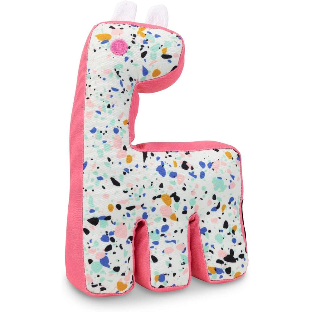imageJonathan Adler Now House Oxford Miami Bone Chew Toy  Adorable Bone Shape Fabric Chew Toy for Dogs Great Addition to Your Dog Toy Bin or Dog Toy BasketTerrazzo