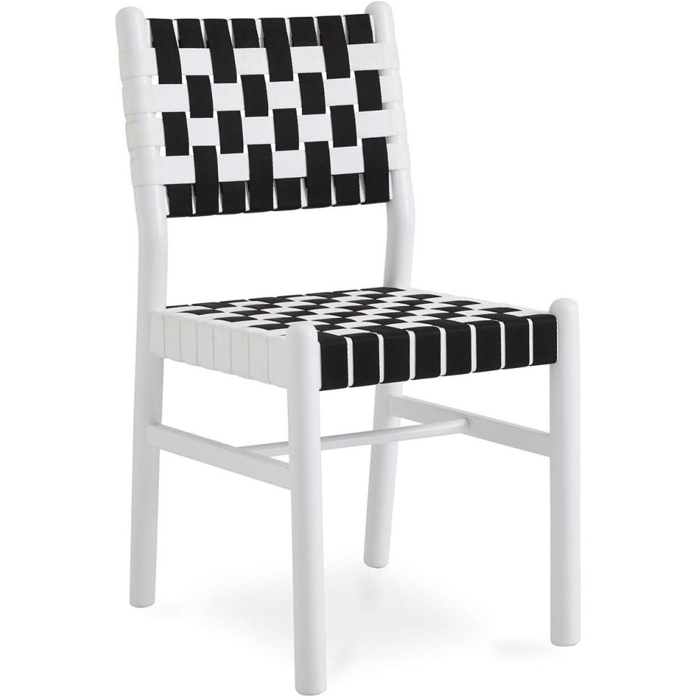 imageNow House by Jonathan Adler Checkboard Dining Chair White