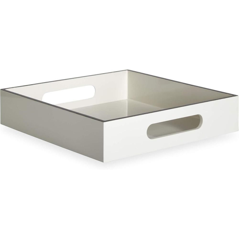 imageNow House by Jonathan Adler Chroma Lacquer Rectangular Tray BlackWhite