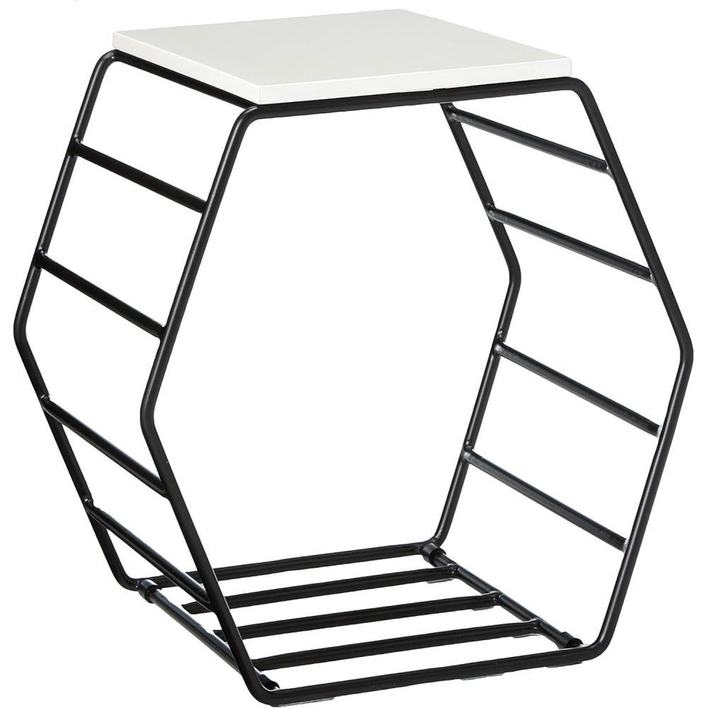 imageNow House by Jonathan Adler Convex Grid Accent Table Black and White