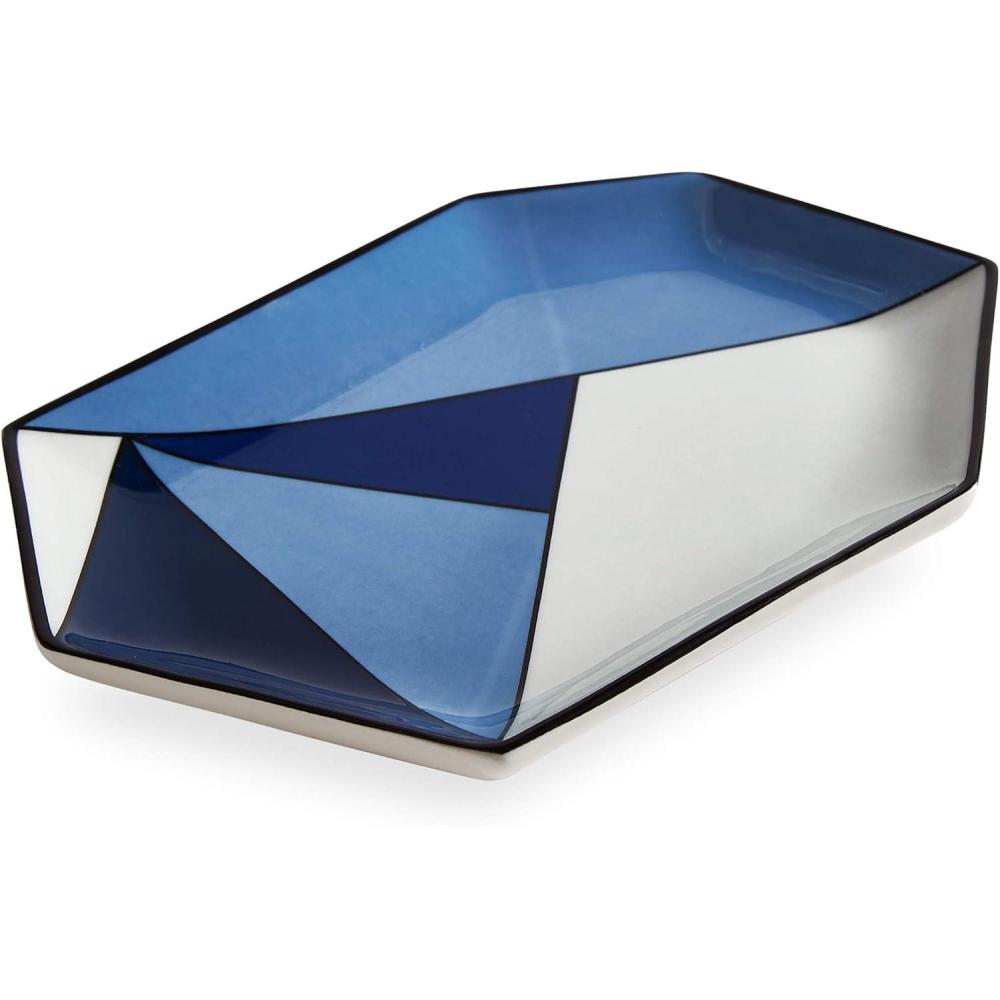 imageNow House by Jonathan Adler Facet Trinket Decorative Tray BlueBlue