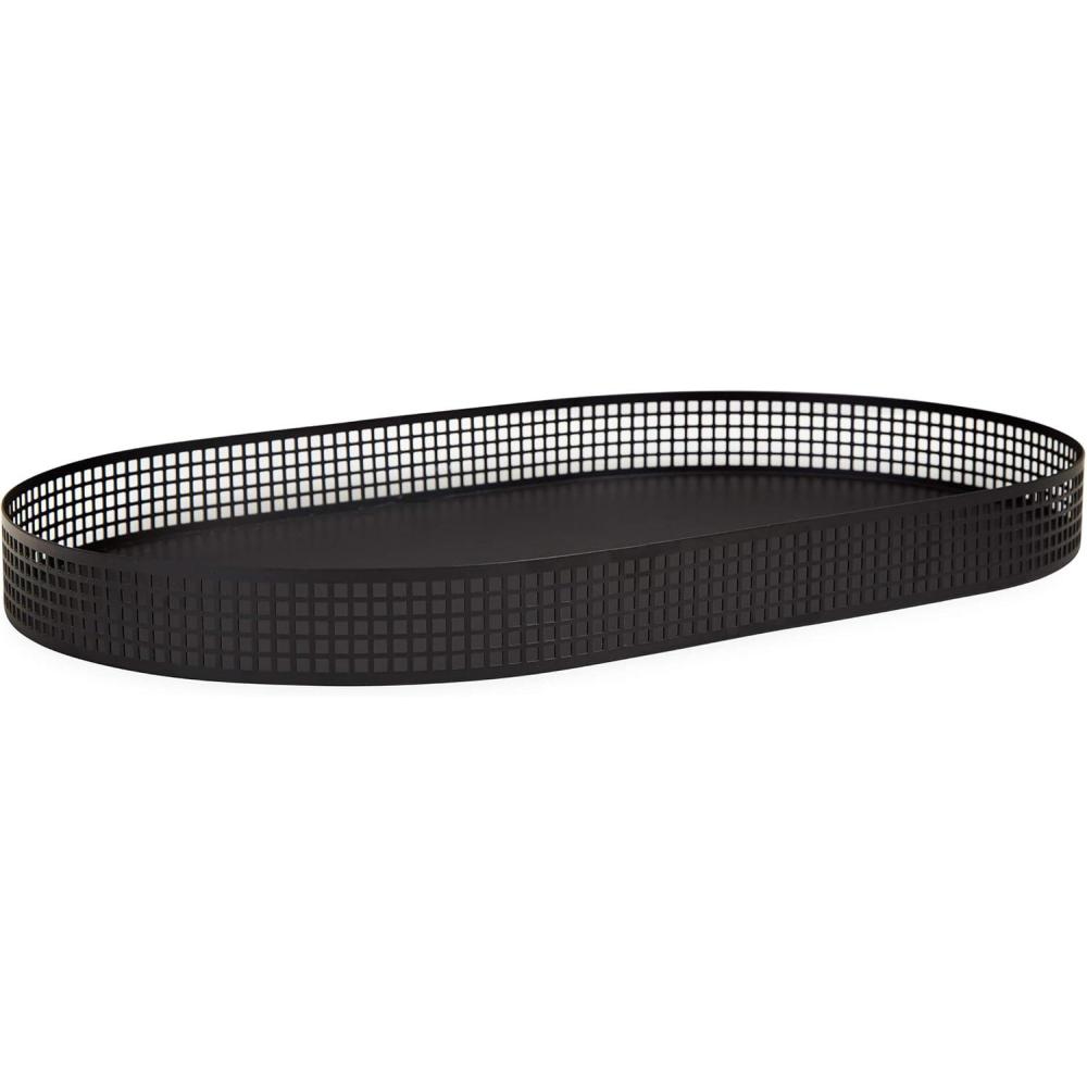 imageNow House by Jonathan Adler Grided Capsule Tray WhiteBlack
