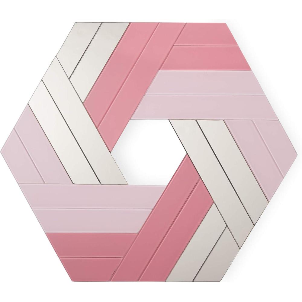 imageNow House by Jonathan Adler Hexagonal Chroma Wall Art PinkPink