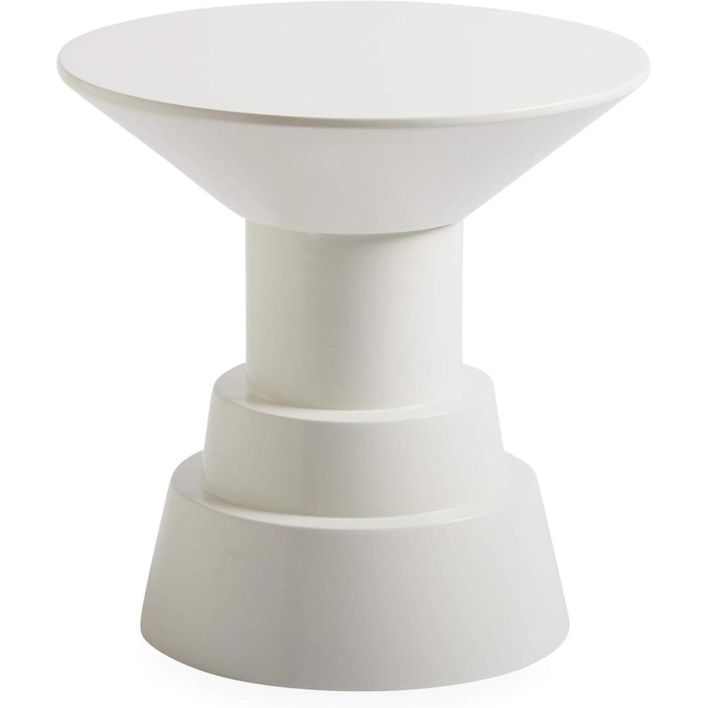 imageNow House by Jonathan Adler Otto Pedestal Accent Table WhiteWhite