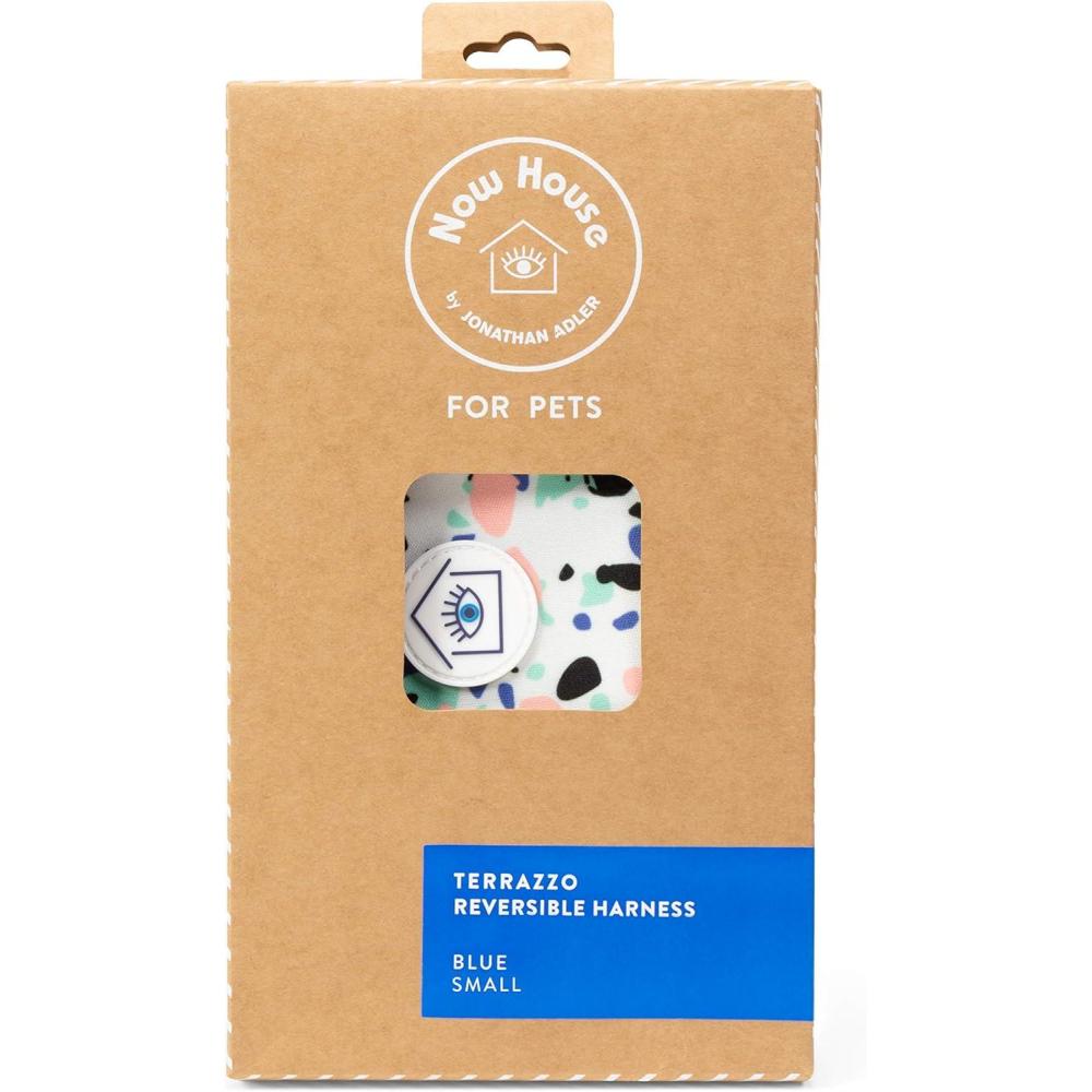 imageNow House for Pets by Jonathan Adler Pets Reversible Harness  Stylish Fashionable and Functional  Cute Dog Accessories for Pets Cute Dog Harness Dog Walking Harness Pet Harness for DogsBlue