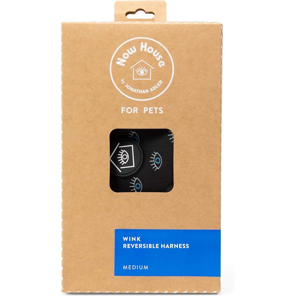 imageNow House for Pets by Jonathan Adler Pets Reversible Harness  Stylish Fashionable and Functional  Cute Dog Accessories for Pets Cute Dog Harness Dog Walking Harness Pet Harness for DogsBlack