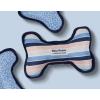 Jonathan Adler: Now House Oxford Miami Bone Chew Toy | Adorable Bone Shape Fabric Chew Toy for Dogs, Great Addition to Your Dog Toy Bin or Dog Toy Basket(Miami)
