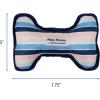 Jonathan Adler: Now House Oxford Miami Bone Chew Toy | Adorable Bone Shape Fabric Chew Toy for Dogs, Great Addition to Your Dog Toy Bin or Dog Toy Basket(Miami)