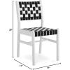 Now House by Jonathan Adler Checkboard Dining Chair, White