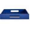 Now House by Jonathan Adler Chroma Lacquer Rectangular Tray, Black(Blue)