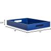 Now House by Jonathan Adler Chroma Lacquer Rectangular Tray, Blue(Blue)