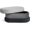 Now House by Jonathan Adler Chroma Upholstered Storage Bench, Shades of Grey