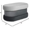Now House by Jonathan Adler Chroma Upholstered Storage Bench, Shades of Grey