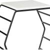 Now House by Jonathan Adler Convex Grid Accent Table, Black and White