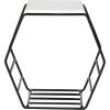 Now House by Jonathan Adler Convex Grid Accent Table, Black and White