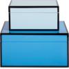 Now House by Jonathan Adler Decorative Accessories Stacking Boxes, White(Blue)