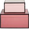 Now House by Jonathan Adler Decorative Accessories Stacking Boxes, White(Pink)