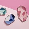 Now House by Jonathan Adler Facet Trinket Decorative Tray, Blue(Pink)