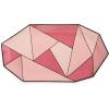 Now House by Jonathan Adler Facet Trinket Decorative Tray, Blue(Pink)