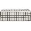 Now House by Jonathan Adler Grid Decorative Box, Black and White