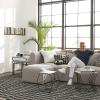Now House by Jonathan Adler Grid End Table, Black and White