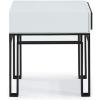 Now House by Jonathan Adler Grid End Table, Black and White
