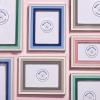 Now House by Jonathan Adler Grid Frame, 4″ x 6″, Black and White(Blue/White)