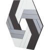 Now House by Jonathan Adler Hexagonal Chroma Wall Art, Pink(Black)