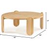 Now House by Jonathan Adler Josef Cocktail Table, Blonde Wood