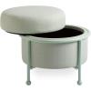 Now House by Jonathan Adler Loop Upholstered Storage Ottoman, Cannes Pool
