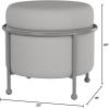 Now House by Jonathan Adler Loop Upholstered Storage Ottoman, Cannes Silver
