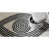 Now House by Jonathan Adler Loop Upholstered Storage Ottoman, Cannes Silver