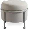 Now House by Jonathan Adler Loop Upholstered Storage Ottoman, Cannes Silver