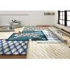 Now House by Jonathan Adler Molecule Collection Area Rug, 2’3″ x 3’9″, Beige(Beige)
