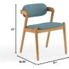 Now House by Jonathan Adler Oslo Mid-Century Dining Chair, Stockholm Capri