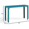 Now House by Jonathan Adler Otto Console Table, Peacock
