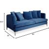 Now House by Jonathan Adler Pierre Cushion Sofa, Milan Navy