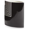 Now House by Jonathan Adler Small Mod Lines Vase, Black and White(Small)