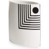Now House by Jonathan Adler Small Mod Lines Vase, Black and White(Small)