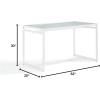 Now House by Jonathan Adler Vally Dining Table and Desk, White