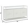 Now House by Jonathan Adler Vally Media Cabinet, White