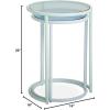 Now House by Jonathan Adler Vally Nesting Side Tables Set of 2, Mint and Blue