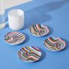 Now House by Jonathan Adler Vertigo Coasters, Multi