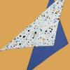 Now House for Pets by Jonathan Adler Dog Bandana | Stylish Bandanas for Dogs | Soft and Cute Dog Accessories for All Dogs | Easy to Wear, One Size Fits Most, Leopard Print(Terrazzo)