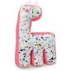 Jonathan Adler: Now House Oxford Miami Bone Chew Toy | Adorable Bone Shape Fabric Chew Toy for Dogs, Great Addition to Your Dog Toy Bin or Dog Toy Basket(Terrazzo)