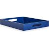 Now House by Jonathan Adler Chroma Lacquer Rectangular Tray, Black(Blue)