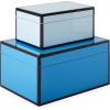 Now House by Jonathan Adler Decorative Accessories Stacking Boxes, White(Blue)