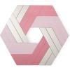 Now House by Jonathan Adler Hexagonal Chroma Wall Art, Pink(Pink)