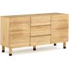 Now House by Jonathan Adler Josef Sideboard Buffet, Blonde Wood